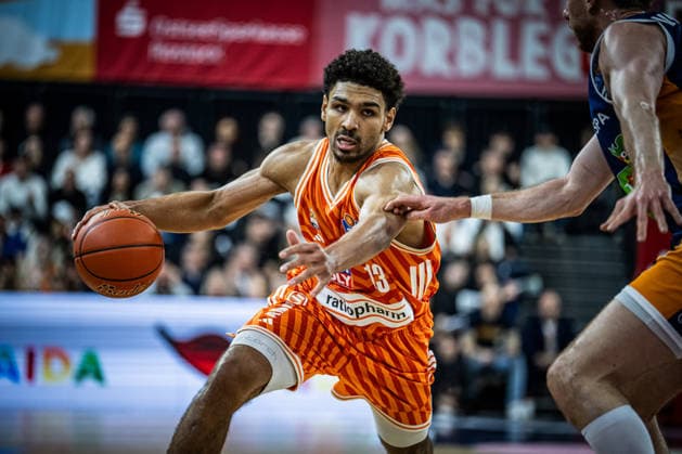 Rostock, Germany 19 April 2026 1 BBL 2025 2026 Sp 30 Rostock Seawolves vs ratiopharm ulm In the picture Mark Smith ratiopharm Ulm Copyright: xFotostandx xVoelkerx