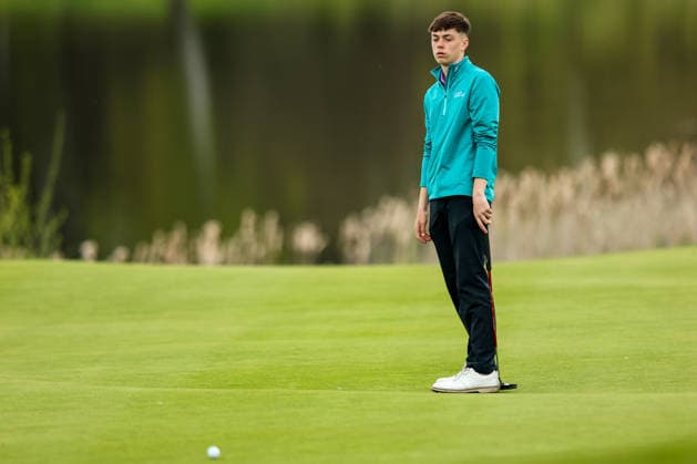 REPRO FREE *PRESS RELEASE NO REPRODUCTION FEE* EDITORIAL USE ONLY Flogas Irish Boys Amateur Open Championship, Malone Golf Club, Belfast 19 4 2026 Luke Furlong Luke Furlong 19 4 2026  Copyright: x INPHO RyanxByrnex RB1_4452