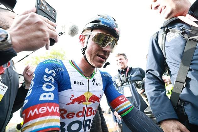 Valkenburg, 19-04-2026, cycling, Amstel Gold Race, men, Remco Evenepoel immediately after the finish Amstel Gold Race 2026 Men  x203157422x Copyright: