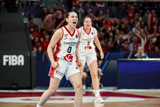 ESP: Casademont Zaragoza v Spar Girona. Third place game Euroleague Women Final Six 2026 Carla Leite during the Euroleague Women third place game between Casademont Zaragoza and Spar Girona played at Principe Felipe Arena on April 19, 2026 in Zaragoza, Spain. Zaragoza Spain Basketball *** ESP Casademont Zaragoza v Spar Girona Third place game Euroleague Women Final Six 2026 Carla Leite during the Euroleague Women third place game between Casademont Zaragoza and Spar Girona played at Principe Felipe Arena on April 19, 2026 in Zaragoza, Spain Zaragoza Spain Basketball Copyright: xDanielxMarzo AgenciaxLOFx