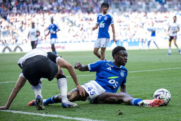 FOOTBALL : Racing de Strasbourg - Stade Rennes F. C - Ligue 1 - Stade de la Meinau - 19 04 2026 Cisse Amadou 45 Racing de Strasbourg  Copyright: xElyxandroxCEGARRAx
