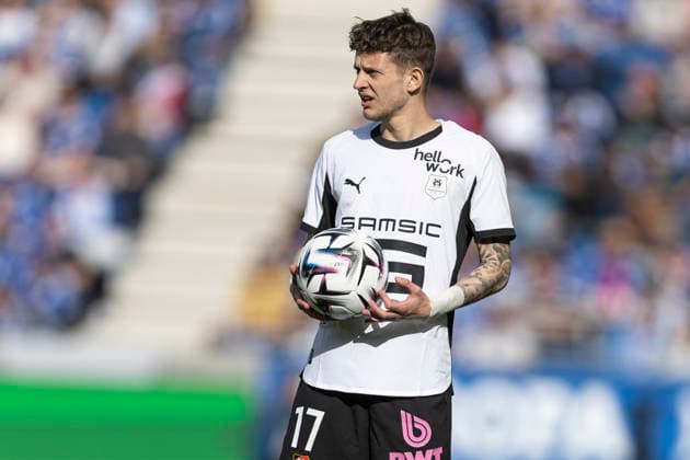 FOOTBALL : Racing de Strasbourg - Stade Rennes F. C - Ligue 1 - Stade de la Meinau - 19 04 2026 Sebastian Szymanski 17 Stade Rennes F. C  Copyright: xelyxandroxcegarrax
