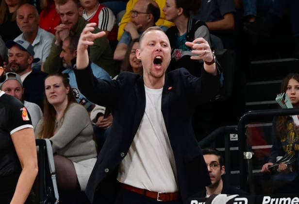 GER, 1 BBL, Veolia Towers Hamburg vs SC Rasta Vechta 19 04 2026,,GER, 1 BBL, Veolia Towers Hamburg vs SC Rasta Vechta, in the picture Head Coach Christian Held RASTA Vechta nordphotoxGmbH xWitke nph00002