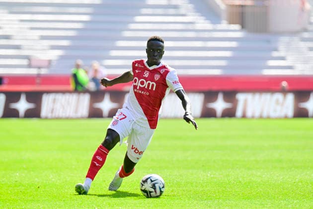 FOOTBALL : AS Monaco VS AJ Auxerre - Ligue 1 McDonald s - 19 04 2026 KrÃ pin Diatta (ASM) - Ligue 1 McDonald s match between AS Monaco and AJ Auxerre on April 19, 2026 at the Louis II Stadium in Monaco. MonacoMonaco  Copyright: xWilliamxCannarellax