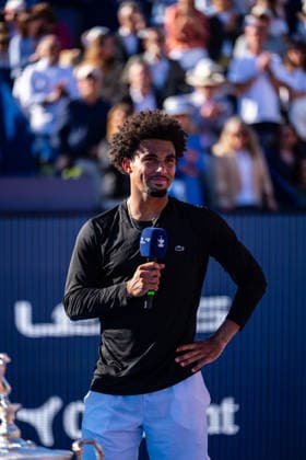 ATP, Tennis Herren 500 - Final of Barcelona Open Banc Sabadell in Barcelona, Spain, 19, April, 2026. Final of Barcelona Open Banc Sabadell match between Andrey Rublev (RUS) and Arthur Fils (FRA) in Reial Club de Tennis Barcelona, Barcelona, Spain, on April 19, 2026. Arthur Fils (FRA). Barcelona Reial Club de Tennis Barcelona Barcelona Spain