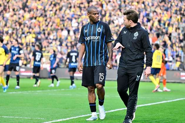 Royale Union Saint-Gilloise v Club Brugge - Jupiler Pro League Champions Play-Off BRUSSELS, BELGIUM - APRIL 19 : Onyedika Nwadike Raphael midfielder of Club Brugge during the Jupiler Pro League Champions Play-Off match between Royale Union Saint-Gilloise and Club Brugge on April 19, 2026 in Brussels, Belgium, 19 04 2026 Brussels Belgium  Copyright: xJanxDexMeuleneirx