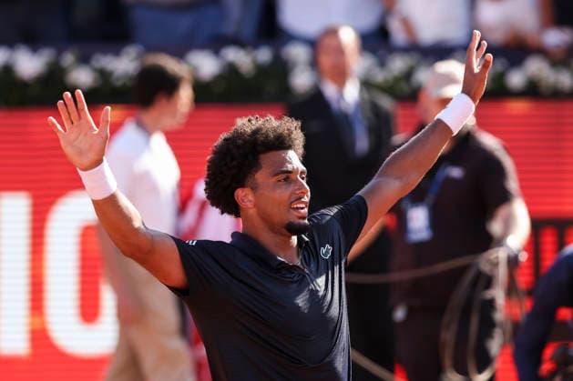 April 19, 2026, Barcelona, Barcelona, Spain: Arthur Fils of France celebrates the victory against Andrey Rublev of Russia during the Final tennis match of the Barcelona Open Banc Sabadell - Conde Godo 2026 Day 9 at Real Club de Tenis Barcelona on April 19, 2026 in Barcelona, Spain. Barcelona Open Banc Sabadell - Conde Godo 2026 Day 9  - ZUMAa181 20260419_zaa_a181_089 Copyright: xJavierxBorregox