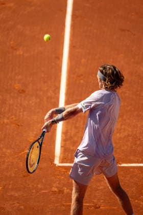 ATP, Tennis Herren 500 - Final of Barcelona Open Banc Sabadell in Barcelona, Spain, 19, April, 2026. Final of Barcelona Open Banc Sabadell match between Andrey Rublev (RUS) and Arthur Fils (FRA) in Reial Club de Tennis Barcelona, Barcelona, Spain, on April 19, 2026. Andrey Rublev (RUS). Barcelona Reial Club de Tennis Barcelona Barcelona Spain