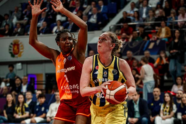 ESP Galatasaray Cagdas Faktoring v Fenerbahce Opet Final game Euroleague Women Final Six 2026 Emma Messeman and Elizabeth Williams during the Euroleague Women final game between Galatasaray Cagdas Faktoring and Fenerbahce Opet played at Principe Felipe Arena on April 19, 2026 in Zaragoza, Spain Zaragoza Spain Basketball Copyright: xDanielxMarzo AgenciaxLOFx