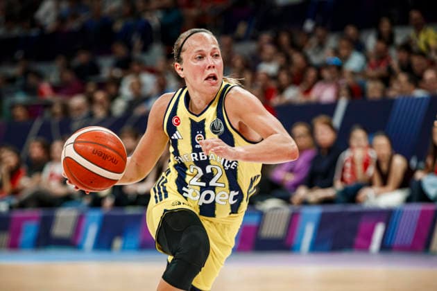 ESP Galatasaray Cagdas Faktoring v Fenerbahce Opet Final game Euroleague Women Final Six 2026 Julie Allemand during the Euroleague Women final game between Galatasaray Cagdas Faktoring and Fenerbahce Opet played at Principe Felipe Arena on April 19, 2026 in Zaragoza, Spain Zaragoza Spain Basketball Copyright: xDanielxMarzo AgenciaxLOFx