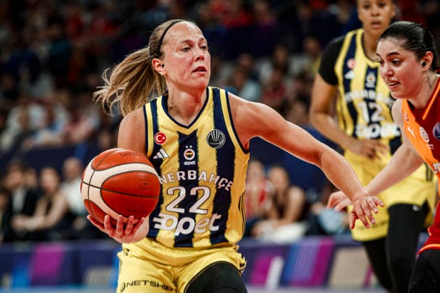 ESP Galatasaray Cagdas Faktoring v Fenerbahce Opet Final game Euroleague Women Final Six 2026 Julie Allemand during the Euroleague Women final game between Galatasaray Cagdas Faktoring and Fenerbahce Opet played at Principe Felipe Arena on April 19, 2026 in Zaragoza, Spain Zaragoza Spain Basketball Copyright: xDanielxMarzo AgenciaxLOFx
