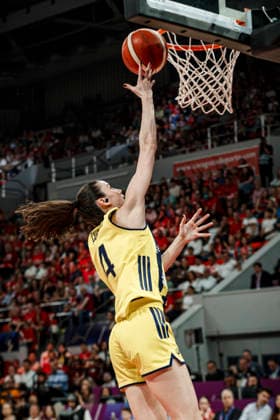 ESP Galatasaray Cagdas Faktoring v Fenerbahce Opet Final game Euroleague Women Final Six 2026 Olcay Cakir during the Euroleague Women final game between Galatasaray Cagdas Faktoring and Fenerbahce Opet played at Principe Felipe Arena on April 19, 2026 in Zaragoza, Spain Zaragoza Spain Basketball Copyright: xDanielxMarzo AgenciaxLOFx