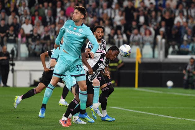 Torino 19 04 2026 - campionato di calcio serie A Juventus-Bologna foto Image nella foto: gol Jonathan David 