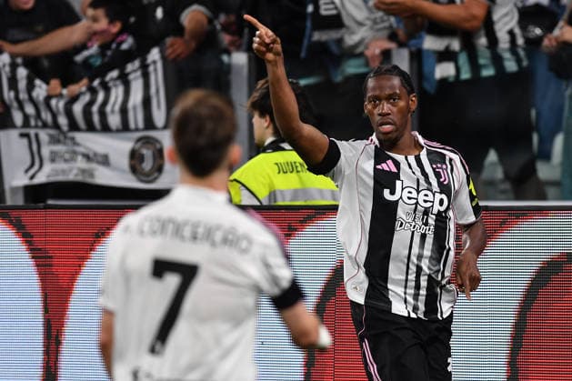 Torino 19 04 2026 - campionato di calcio serie A Juventus-Bologna foto Image nella foto: esultanza gol Jonathan David 