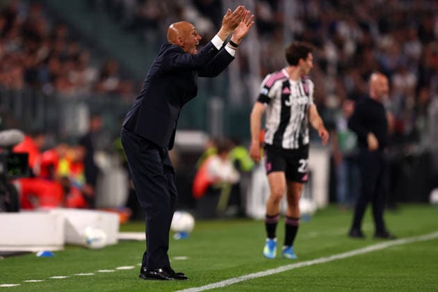 Luciano Spalletti (Juventus Fc) gestures, Serie A, Juventus FC v Bologna FC 1909 , Allianz Stadium, April 19, 2026, Turin, Italy.