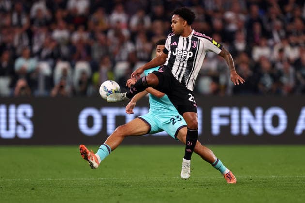Juventus Fc - Bologna FC Weston Mckennie of Juventus Fc in action during the Serie A match beetween Juventus Fc and Bologna FC at Allianz Stadium on April 19, 2026 in Turin, Italy . Torino Allianz Stadium Italy Copyright: xMarcoxCanonierox