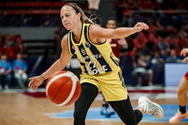 ESP Galatasaray Cagdas Faktoring v Fenerbahce Opet Final game Euroleague Women Final Six 2026 Julie Allemand during the Euroleague Women final game between Galatasaray Cagdas Faktoring and Fenerbahce Opet played at Principe Felipe Arena on April 19, 2026 in Zaragoza, Spain Zaragoza Spain Basketball Copyright: xDanielxMarzo AgenciaxLOFx