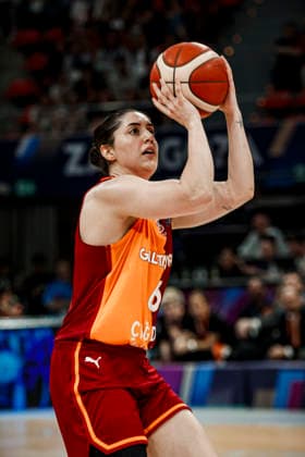 ESP Galatasaray Cagdas Faktoring v Fenerbahce Opet Final game Euroleague Women Final Six 2026 Goksen Fitik during the Euroleague Women final game between Galatasaray Cagdas Faktoring and Fenerbahce Opet played at Principe Felipe Arena on April 19, 2026 in Zaragoza, Spain Zaragoza Spain Basketball Copyright: xDanielxMarzo AgenciaxLOFx
