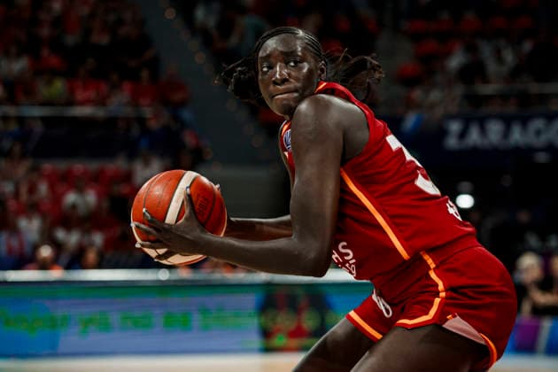 ESP Galatasaray Cagdas Faktoring v Fenerbahce Opet Final game Euroleague Women Final Six 2026 Awak Kuier during the Euroleague Women final game between Galatasaray Cagdas Faktoring and Fenerbahce Opet played at Principe Felipe Arena on April 19, 2026 in Zaragoza, Spain Zaragoza Spain Basketball Copyright: xDanielxMarzo AgenciaxLOFx