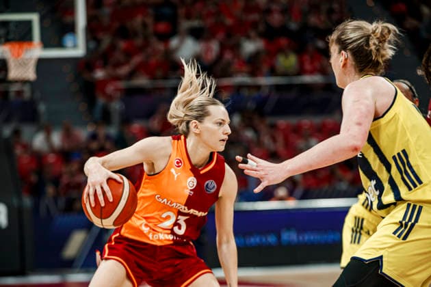 ESP Galatasaray Cagdas Faktoring v Fenerbahce Opet Final game Euroleague Women Final Six 2026 Marine Johannes during the Euroleague Women final game between Galatasaray Cagdas Faktoring and Fenerbahce Opet played at Principe Felipe Arena on April 19, 2026 in Zaragoza, Spain Zaragoza Spain Basketball Copyright: xDanielxMarzo AgenciaxLOFx