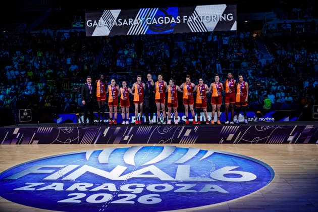 ESP Galatasaray Cagdas Faktoring v Fenerbahce Opet Final game Euroleague Women Final Six 2026 Galatasaray Cagdas Faktoring during the Euroleague Women final game between Galatasaray Cagdas Faktoring and Fenerbahce Opet played at Principe Felipe Arena on April 19, 2026 in Zaragoza, Spain Zaragoza Spain Basketball Copyright: xDanielxMarzo AgenciaxLOFx