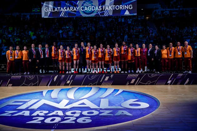 ESP Galatasaray Cagdas Faktoring v Fenerbahce Opet Final game Euroleague Women Final Six 2026 Galatasaray Cagdas Faktoring during the Euroleague Women final game between Galatasaray Cagdas Faktoring and Fenerbahce Opet played at Principe Felipe Arena on April 19, 2026 in Zaragoza, Spain Zaragoza Spain Basketball Copyright: xDanielxMarzo AgenciaxLOFx