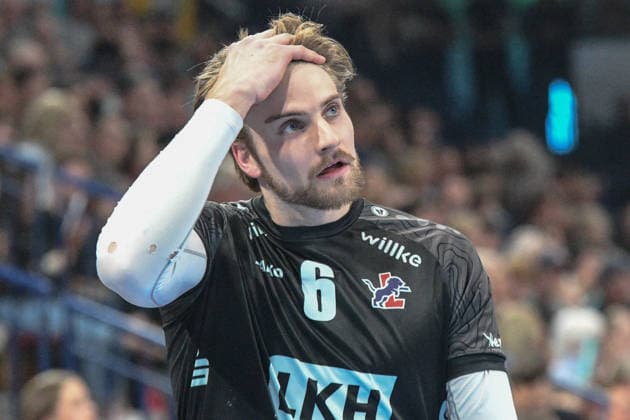 Jackson Clifford Howe SVG Lüneburg, 5 facial expression, strong facial expression, emotion, 19 04 2026, Düren Germany , Volleyball, 1 Bundesliga Men, Semifinal Playoff, SWD Powervolleys Düren SVG Lüneburg xmhx