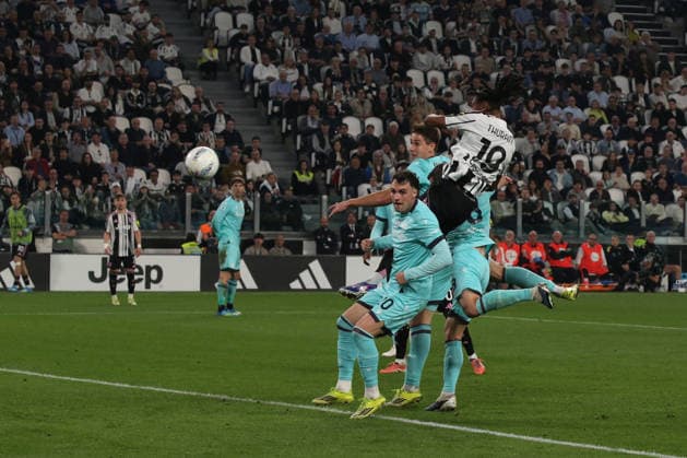 Kephren Thuram (Juventus FC) scores the goal of 2-0 during Juventus FC vs Bologna FC, Italian soccer Serie A match in Turin, Italy, April 19 2026  Copyright: xClaudioxBenedetto IPAxSportx xipa-agency.netx xx IPA_74088806 IPA_Agency_IPA74088806