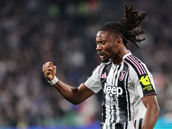Juventus FC v Bologna FC 1909 - Serie A Khephren Thuram participates in the Serie A 2025-2026 match between Juventus and Bologna in Torino, Italy, on April 19, 2026. Torino ITA Italy  Copyright: xLorisxRosellix originalFilename:roselli-juventus260419_npHKu.jpg