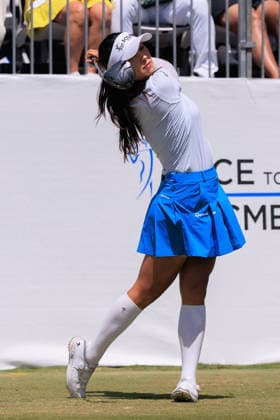 April 19, 2026, Tarzana, California, USA: Ina Yoon during the Final Round of the 2026 JM Eagle Championship Los Angeles at the Caballero Country Club in Tarzana, California on Sunday April 19, 2026. JAVIER ROJAS PI JM Eagle Championship - Final Round  - ZUMAp124 20260419_zaa_p124_010 Copyright: xJavierxRojasx