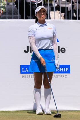 April 19, 2026, Tarzana, California, USA: Ina Yoon during the Final Round of the 2026 JM Eagle Championship Los Angeles at the Caballero Country Club in Tarzana, California on Sunday April 19, 2026. JAVIER ROJAS PI JM Eagle Championship - Final Round  - ZUMAp124 20260419_zaa_p124_008 Copyright: xJavierxRojasx