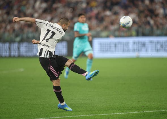 CALCIO - Serie A - Juventus FC vs Bologna FC Edon Zhegrova of Juventus FC during the Italian Serie A, football match between Juventus FC and Bologna FC on 19 April 2026, at Allianz Stadium Turin, Italy. Photo Nderim Kaceli Turin Italy  Copyright: xIPAxSport ABACAx