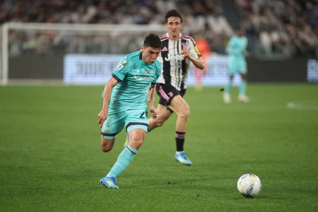 CALCIO - Serie A - Juventus FC vs Bologna FC Nicolo Cambiaghi of Bologna during the Italian Serie A, football match between Juventus FC and Bologna FC on 19 April 2026, at Allianz Stadium Turin, Italy. Photo Nderim Kaceli Turin Italy  Copyright: xIPAxSport ABACAx