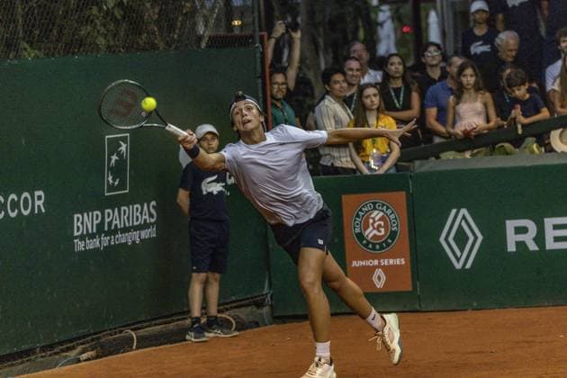 RECORD DATE NOT STATED Juan Miguel Bolivar Idarraga faces Leonardo Storck Franca in the Roland Garros Junior Series final in Sao Paulo. Sao Paulo (SP), 04 19 2026 Tennis Roland-Garros Junior Series SP Juan Miguel Bolivar Idarraga faces Leonardo Storck in the final of the Roland-Garros Junior Series, at the Sociedade Harmonia de Tenis, this Sunday (19).(Foto: Pedro Paulo Diaz Thenews2 imago images) SPO  Copyright: xPedroxPauloxDiazx
