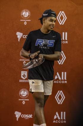 RECORD DATE NOT STATED Juan Miguel Bolivar Idarraga faces Leonardo Storck Franca in the Roland Garros Junior Series final in Sao Paulo. Sao Paulo (SP), 04 19 2026 Tennis Roland-Garros Junior Series SP Juan Miguel Bolivar Idarraga faces Leonardo Storck in the final of the Roland-Garros Junior Series, at the Sociedade Harmonia de Tenis, this Sunday (19).(Foto: Pedro Paulo Diaz Thenews2 imago images) SPO  Copyright: xPedroxPauloxDiazx
