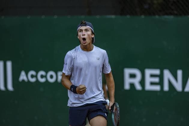 RECORD DATE NOT STATED Juan Miguel Bolivar Idarraga faces Leonardo Storck Franca in the Roland Garros Junior Series final in Sao Paulo. Sao Paulo (SP), 04 19 2026 Tennis Roland-Garros Junior Series SP Juan Miguel Bolivar Idarraga faces Leonardo Storck in the final of the Roland-Garros Junior Series, at the Sociedade Harmonia de Tenis, this Sunday (19).(Foto: Pedro Paulo Diaz Thenews2 imago images) SPO  Copyright: xPedroxPauloxDiazx