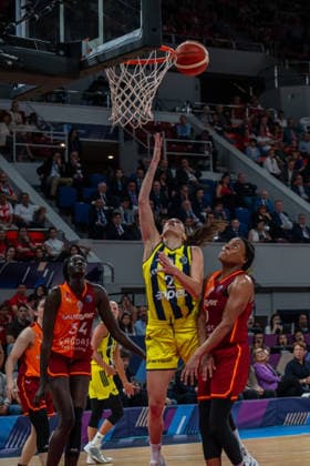 Zaragoza, Spain. 19 April 2026. EuroLeague Women Final Six 2026 Final game between Fenerbahce and Galatasaray Zaragoza Zaragoza Spain Copyright: xNanoxCalvox NN-EuroleagueFinal-C-104