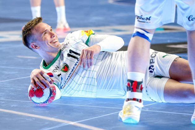 19 04 2026, xsscx, Handball, DHB Pokal Lidl Final4, Match for 3rd place, TBV Lemgo Lippe SC Magdeburg, Season 2025 2026 Men, Lanxess Arena, Cologne Lasse Andersson Füchse Berlin 11 Photo xSandraxScherningxPressefotoKochx North Rhine-Westphalia Germany