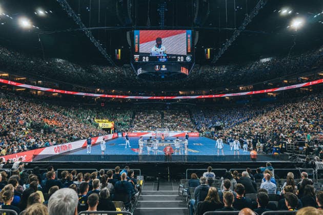 19 4 2026, Handball, Lidl, Final Four, Final, Final, Cologne, Lanxess Arena, Bergischer HC, Füchse Berlin, 2026 LAnxess Arena Lanxess Arena, Cologne North Rhine-Westphalia Germany P1047877-2