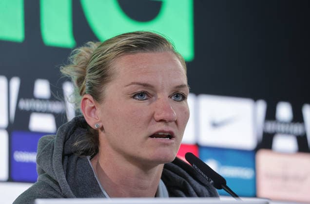 Football, Women, Season 2025 2026, 1 League, Google Womens Bundesliga, VfL Wolfsburg , Press conference with Alexandra Popp VfL Wolfsburg DFL REGULATES PROHIBIT ANY USE OF PHOTOGRAPHS AS IMAGE SEQUENCES AND OR QUASI VIDEO