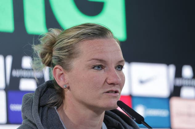Football, Women, Season 2025 2026, 1 League, Google Womens Bundesliga, VfL Wolfsburg , Press conference with Alexandra Popp VfL Wolfsburg DFL REGULATES PROHIBIT ANY USE OF PHOTOGRAPHS AS IMAGE SEQUENCES AND OR QUASI VIDEO