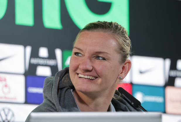 Football, Women, Season 2025 2026, 1 League, Google Womens Bundesliga, VfL Wolfsburg , Press conference with Alexandra Popp VfL Wolfsburg DFL REGULATES PROHIBIT ANY USE OF PHOTOGRAPHS AS IMAGE SEQUENCES AND OR QUASI VIDEO