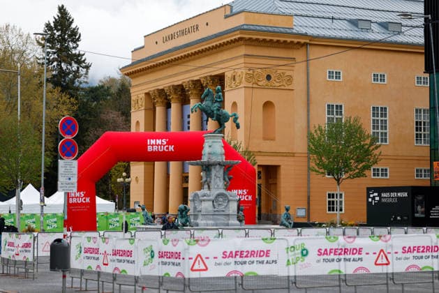 CYCLING - Tour of the Alps 2026 INNSBRUCK,AUSTRIA,20.APR.26 - CYCLING - Tour of the Alps, stage 1, Innsbruck - Innsbruck. Image shows an overview of the location.  GEPAxpictures xMarkoxVulic