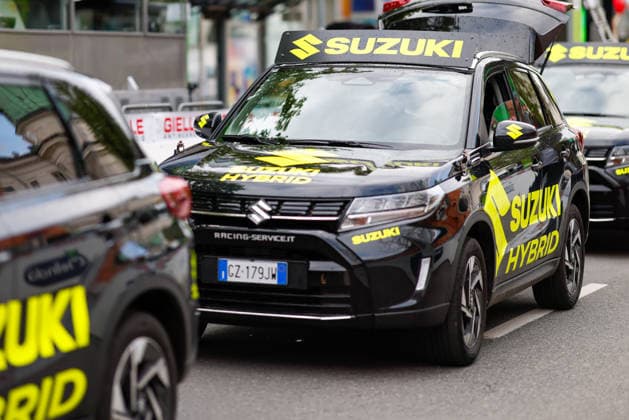 CYCLING - Tour of the Alps 2026 INNSBRUCK,AUSTRIA,20.APR.26 - CYCLING - Tour of the Alps, stage 1, Innsbruck - Innsbruck. Image shows the team car.  GEPAxpictures xMarkoxVulic