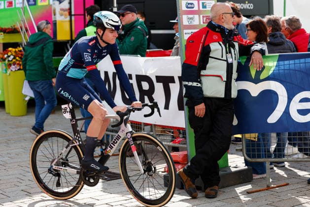 CYCLING - Tour of the Alps 2026 INNSBRUCK,AUSTRIA,20.APR.26 - CYCLING - Tour of the Alps, stage 1, Innsbruck - Innsbruck. Image shows Lorenzo Nespoli (ITA MBH BANK CSB TELECOM FORT).  GEPAxpictures xMarkoxVulic