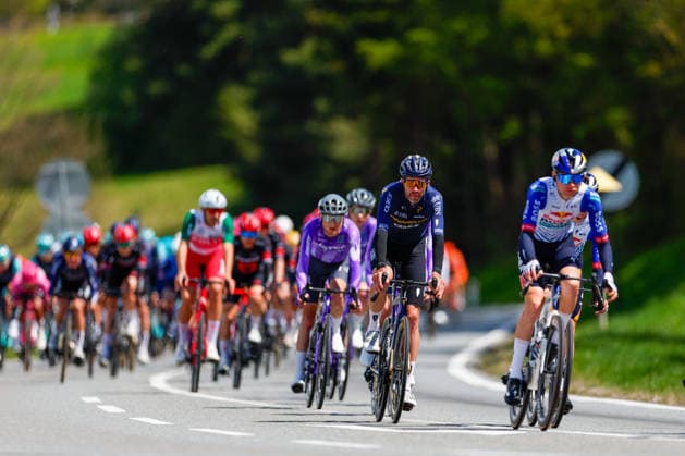 CYCLING - Tour of the Alps 2026 INNSBRUCK,AUSTRIA,20.APR.26 - CYCLING - Tour of the Alps, stage 1, Innsbruck - Innsbruck. Image shows the peleton.  GEPAxpictures xMarkoxVulic