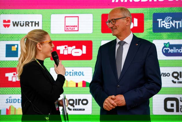 CYCLING - Tour of the Alps 2026 INNSBRUCK,AUSTRIA,20.APR.26 - CYCLING - Tour of the Alps, stage 1, Innsbruck - Innsbruck. Image shows governor Anton Mattle (Tyrol) during an interview.  GEPAxpictures xMarkoxVulic