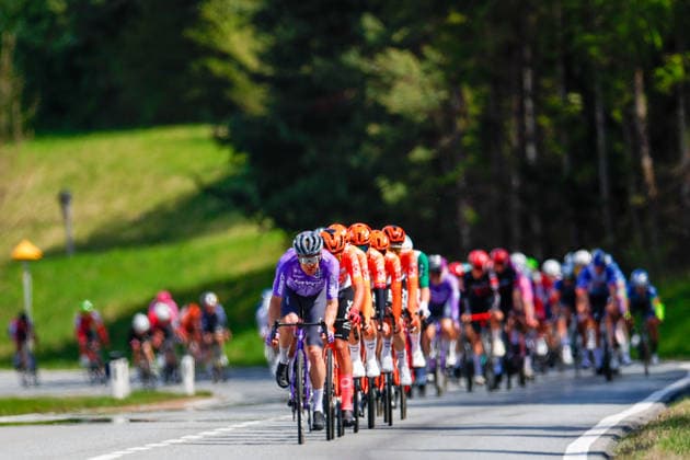 CYCLING - Tour of the Alps 2026 INNSBRUCK,AUSTRIA,20.APR.26 - CYCLING - Tour of the Alps, stage 1, Innsbruck - Innsbruck. Image shows the peleton.  GEPAxpictures xMarkoxVulic