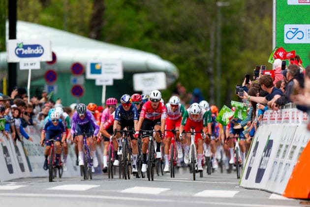 CYCLING - Tour of the Alps 2026 INNSBRUCK,AUSTRIA,20.APR.26 - CYCLING - Tour of the Alps, stage 1, Innsbruck - Innsbruck. Image shows the peloton.  GEPAxpictures xMarkoxVulic