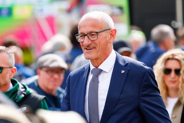 CYCLING - Tour of the Alps 2026 INNSBRUCK,AUSTRIA,20.APR.26 - CYCLING - Tour of the Alps, stage 1, Innsbruck - Innsbruck. Image shows governor Anton Mattle (Tyrol).  GEPAxpictures xMarkoxVulic